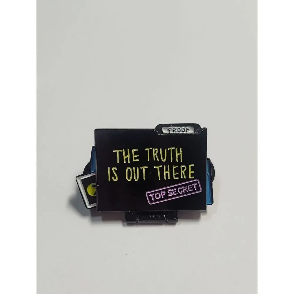 Black 'The Truth Is Out There' Pin Aliens Exist